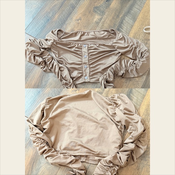 Shein Small bundle tops festival party vegas clubbing in Tan - Picture 2 of 5